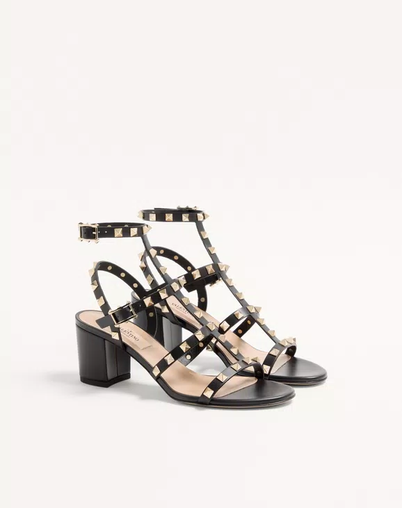 Valentino Rockstud Calfskin Ankle Strap Sandal 60 Mm - Image 6